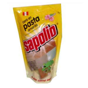 Cera en pasta Amarilla Sapolio x 330 ml. | Cera en Pasta - Whatsapp: 980660044