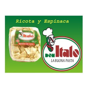 Ravioles Don Italo de 500gr - Ricotta y espinaca | Ravioles 
