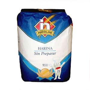 Harina Preparada | Harina Nicollini Sin Preparar x 1 kilo 
