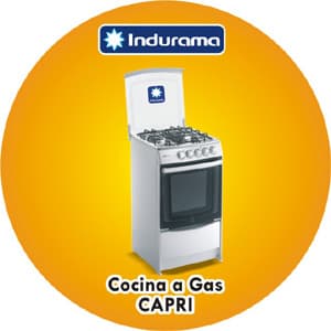 COCINA A GAS INDURAMA - CAPRI LINEA2/SPAZIO3  | Cocina a Gas - Cod:ACP02