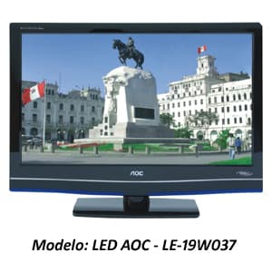 TELEVISOR LED AOC - LE-19W50379 | Televisores Peru - Whatsapp: 980660044