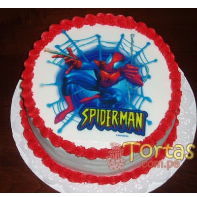 Torta Hombre Araña | FotoTorta SpiderMan - Cod:AVC02