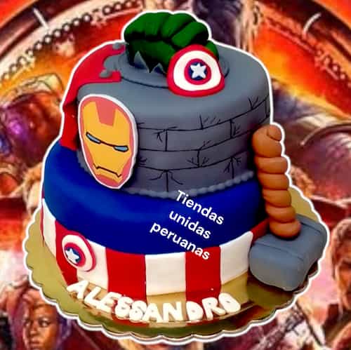 Torta Avengers | Torta con el tema Avengers  - Cod:AVC06