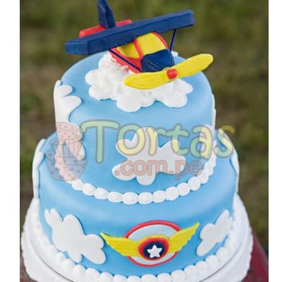 Torta Aviones | Tortas de Aviones para Niños - Cod:AVN03