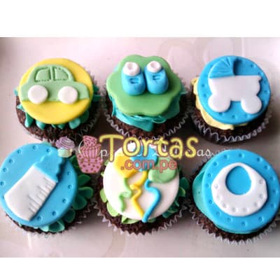 Envio de Regalos Cupcakes a Domicilio | Cupcakes Zapatitos de Bebe - Whatsapp: 980660044