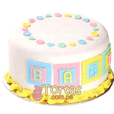 Tortas de Bebes | Torta Baby cubitos - Cod:BBT10