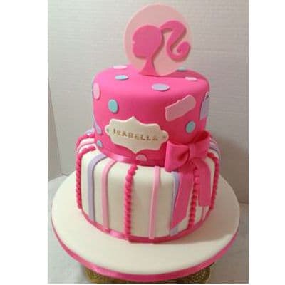 Torta del tema Barbie | Torta Barbie | Tortas de cumpleaños | Tortas Cumpleaños - Cod:BRE04