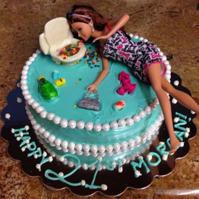 Pastel de Barbie  | Torta Barbie | Tortas de cumpleaños | Tortas Cumpleaños - Cod:BRE07