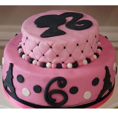 Torta Barbie dos pisos | Torta Barbie | Tortas de cumpleaños | Tortas Cumpleaños 
