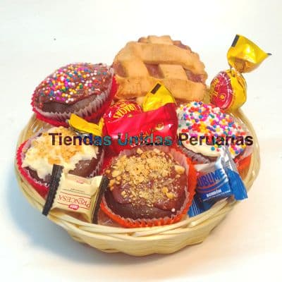 Delivery de Chocolates Para Regalar | Cesta con Chocolates para Regalo - Cod:CHJ09
