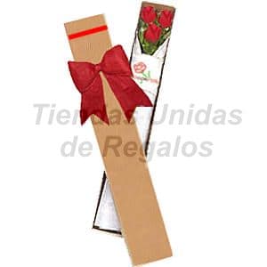 Cajas de Rosas Rojas Para Enamorar | Florería | Caja de 3 Rosas  - Cod:CJS03