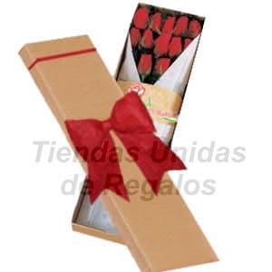 Cajas de Rosas Rojas Para Enamorar | Florería | Caja de Rosas 12 - Cod:CJS11