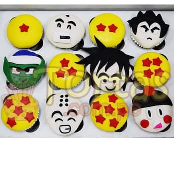 Envio de Regalos Cupcakes Dragon Ball | Cupcakes Goku - Whatsapp: 980660044