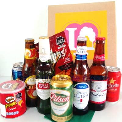 Canasta de Cervezas como regalo a Perú 