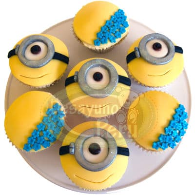 Desayunos infantiles | desayunos a domicilio para niños | Cupcakes Minions - Whatsapp: 980660044