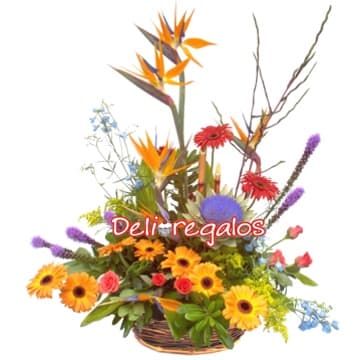 Arreglos Florales a Domicilio | Arreglo de flores Tropicales - Cod:VAT30