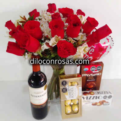 Florerias en lima Delivery | Arreglos de Rosas | Arreglos Florales Peru | Arreglos Florales Lima - Cod:ENL05