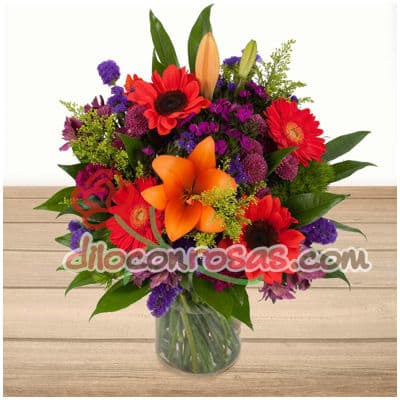 Arreglos de Rosas | Florero con Flores | Arreglo de flores para Mujer | Floreria - Cod:ENL14