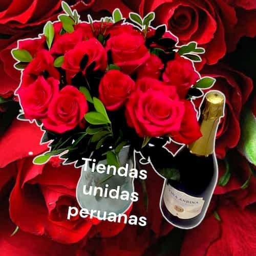 Arreglos con Rosas | Jarron con Rosas y Flores | Arreglos florales Delivery - Cod:ENL19