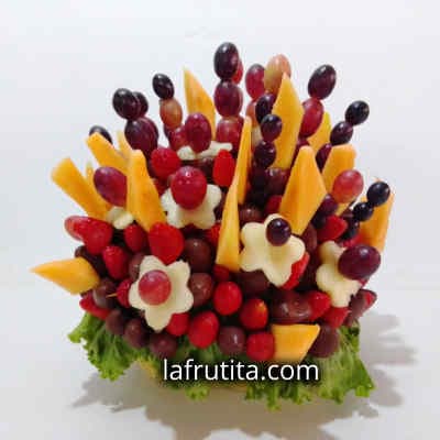 Frutas Delivery Perú | Frutero Chocolate con Frutas en canasta - Whatsapp: 980660044