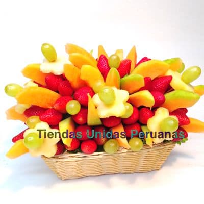Arreglos Frutales Delivery | Frutero Especial con Fresas - Cod:FCF09