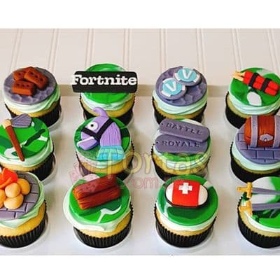 Envio de Regalos Cupcakes Fortnite | Diseños de Tortas de Fortnite - Whatsapp: 980660044