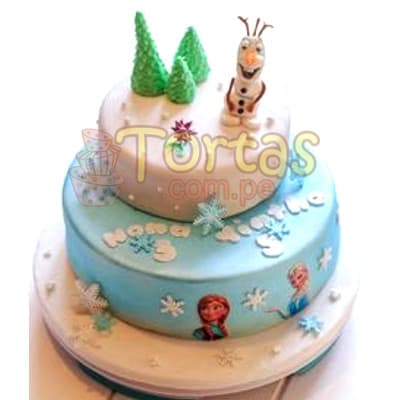 Tortas Frozen | Torta con tema Frozen  - Whatsapp: 980660044