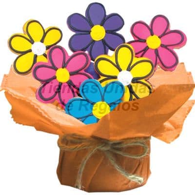 Envio de Regalos Galletas Decoradas en forma de flores | Galletas Decoradas - Whatsapp: 980660044