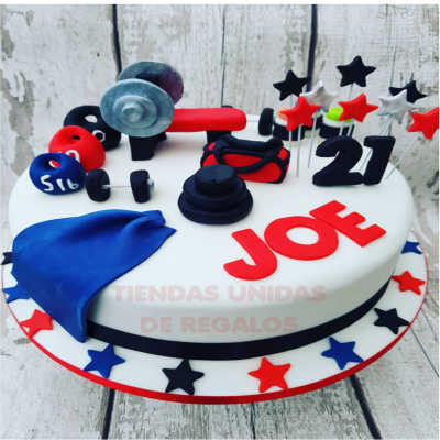 Birthday Cake For Men Gym | Torta Camilla Pesas 