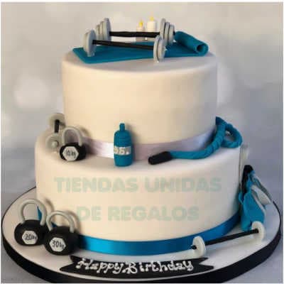 Envio de Regalos Crossfit cake | Tortas temáticas | Torta Pesista y pesas - Whatsapp: 980660044