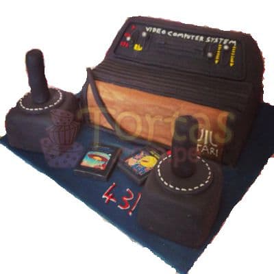 Torta Atari Vintage | Torta Atari | Torta Vintage - Cod:JVD15