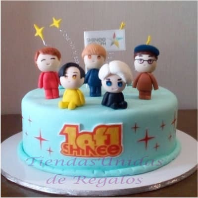 Envio de Regalos Torta Shinee 1 | Kpop Cakes | Tortas Coreanas - Whatsapp: 980660044