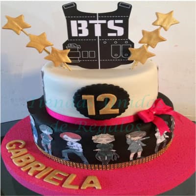 Torta BTS 4 | Kpop Cakes | Tortas Coreanas - Cod:KPO10