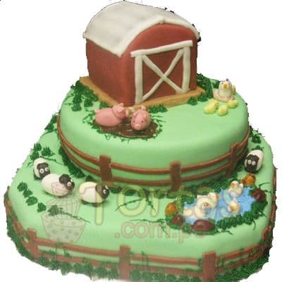 Envio de Regalos Torta la Granjita | Tarta infantil |  Torta de granja | Tortas de la granja - Whatsapp: 980660044
