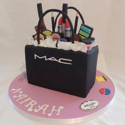 Torta Bolso con Maquillaje MAC | Torta mac | Tortas de maquillaje | Torta para chicas | Tortas - Whatsapp: 980660044