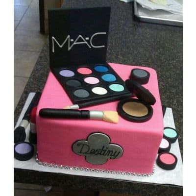 Torta Maquillaje MAC Rosada | Torta mac | Tortas de maquillaje | Torta para chicas | Tortas - Cod:MAC06