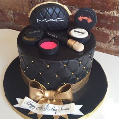 Envio de Regalos Torta Negra MAC | Torta mac | Tortas de maquillaje | Torta para chicas | Tortas - Whatsapp: 980660044