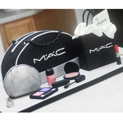 Envio de Regalos Torta Bolso Marca MAC | Torta mac | Tortas de maquillaje | Torta para chicas | Tortas - Whatsapp: 980660044