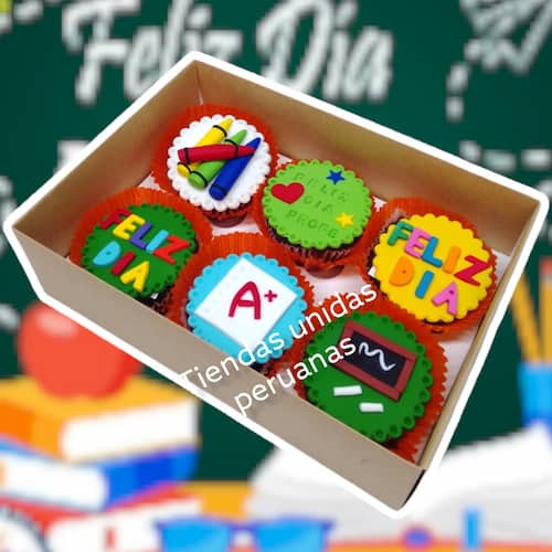 Regalos para el Día del Maestro | Cupcakes Dia del Maestro - Whatsapp: 980660044