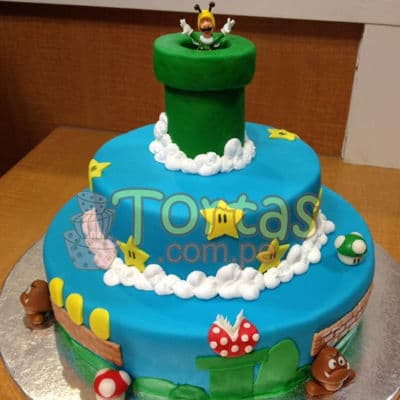 Envio de Regalos Torta con tema Mario Bros delivery Perú
 - Whatsapp: 980660044