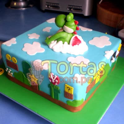 Torta de tema Mario Bros | Tortas Mario Bros - Cod:MBK08