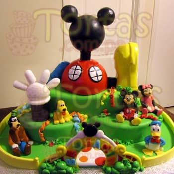 Torta de Casa de Mickey Gigante | Tortas De Mickey Mouse 