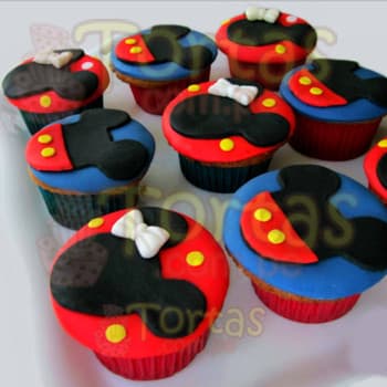 Cupcakes de Mickey Mouse | Tortas De Mickey Mouse - Cod:MCK09