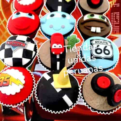 Envio de Regalos Delivery Regalos | Cupcakes Rayo Mcqueen - Whatsapp: 980660044