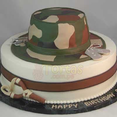 Torta Army | Army Military Birthday Cake | Torta militar 