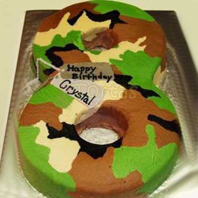 Envio de Regalos Torta Numero Militar | Army Military Birthday Cake | Torta militar - Whatsapp: 980660044