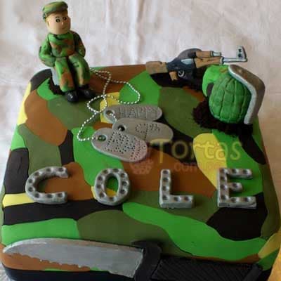 Torta Artilleria | Army cake | Torta militar | Tortas para hombres - Cod:MIL12