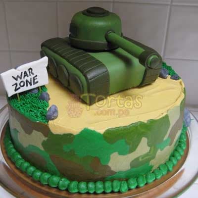Torta de tanque | Torta tanque de guerra soldado - Whatsapp: 980660044