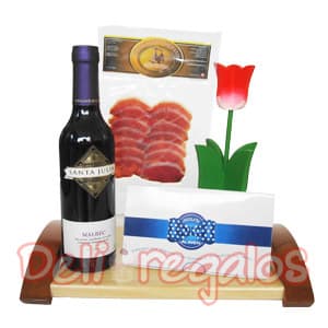 Regalo Gourmet con Vinos importados | Canasta regalo Mujer | Canastas de Regalo - Whatsapp: 980660044