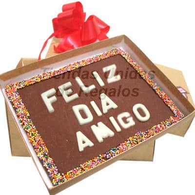 Chocolate Personalizado para Amiga | Mensajes de Chocolate a Comicilio | Chocolate - Cod:MVT06
